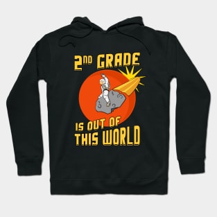 2nd Grade Is Out Of This World Back to School Astronaut Hoodie